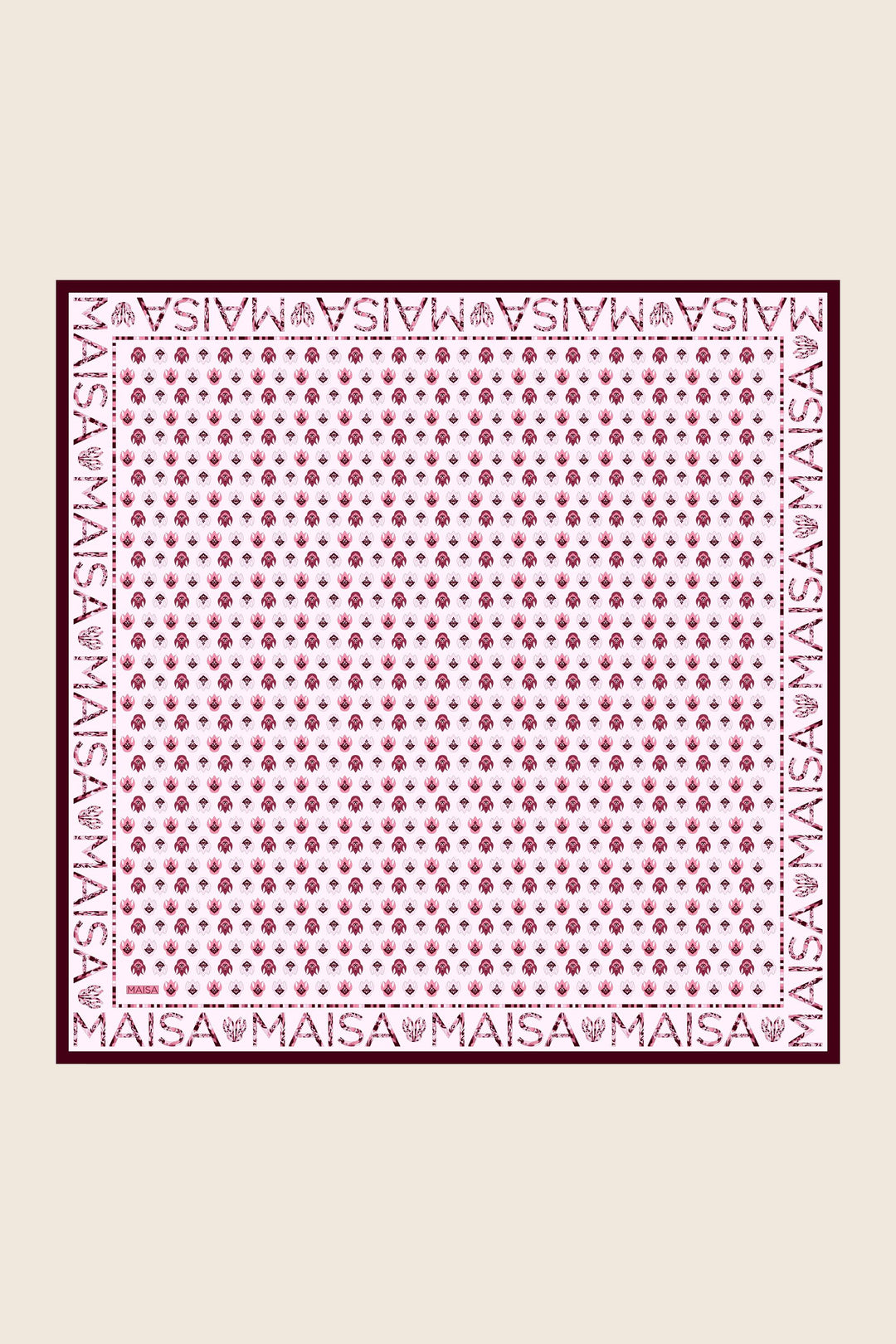 Maisa Pare Tivil İpek Eşarp - Pembe