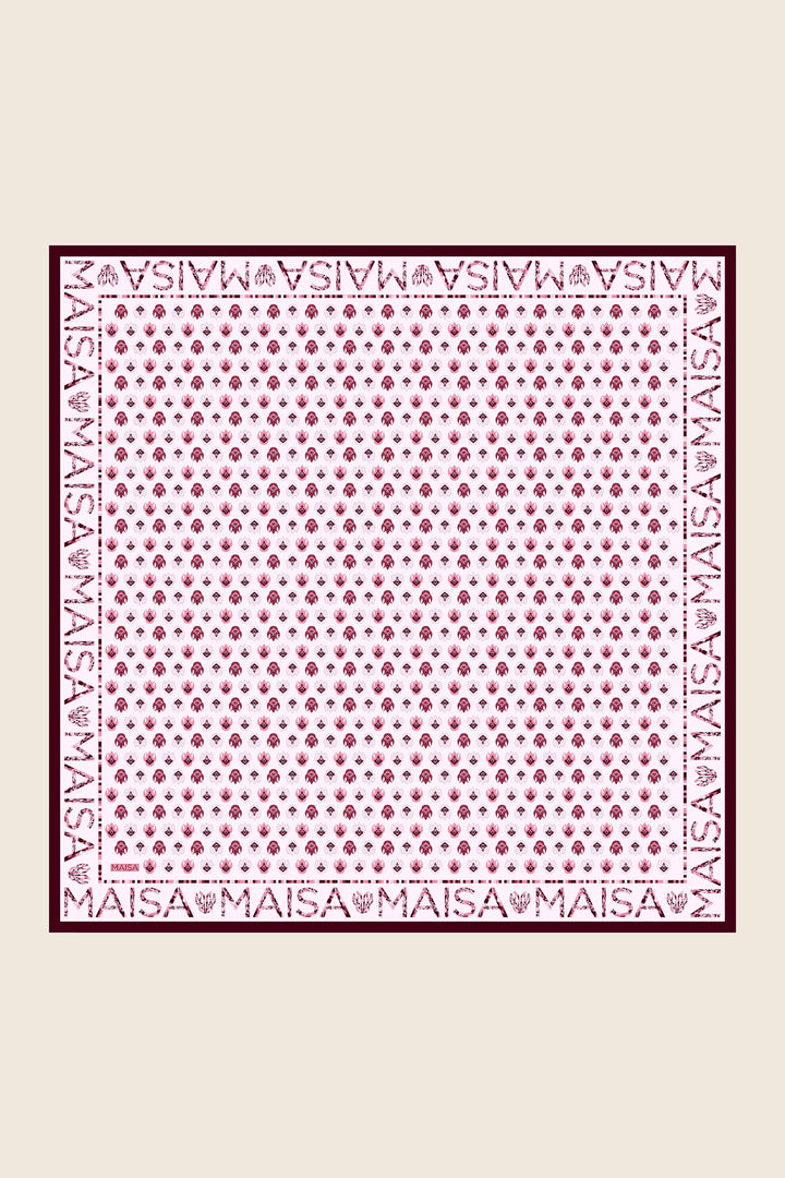Maisa Pare Tivil İpek Eşarp - Pembe