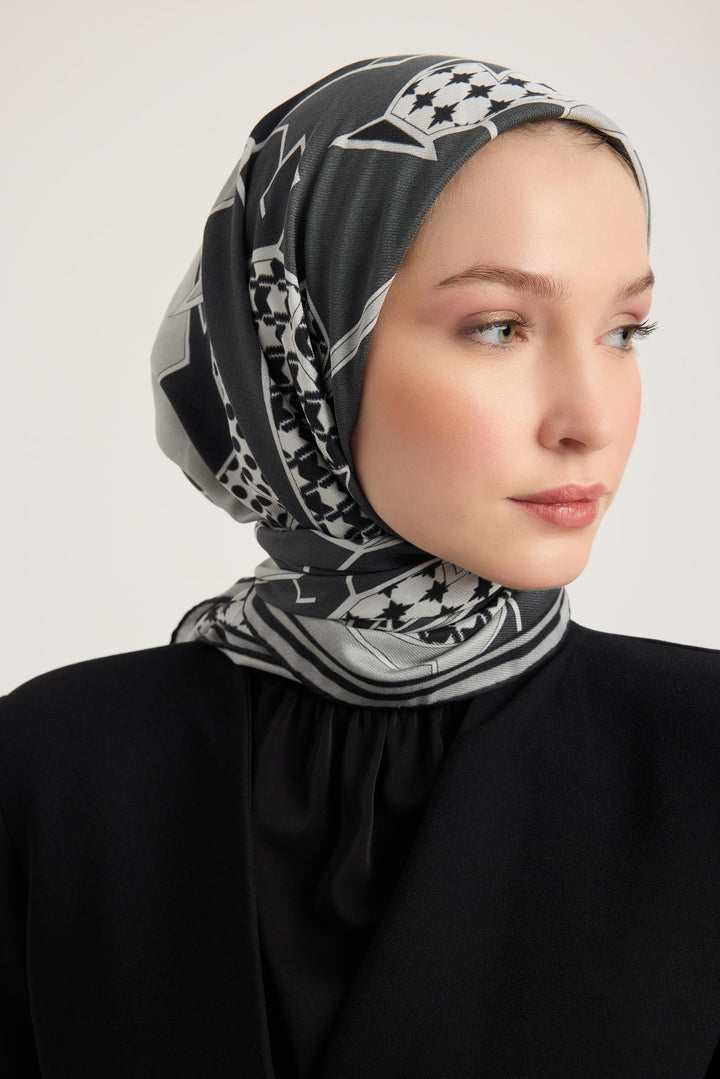 Maisa Peyda Pamuk İpek Eşarp - Siyah