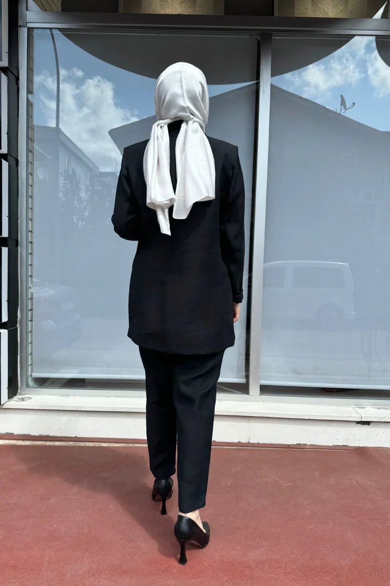 QOOQ Minerva Pantolon Siyah 24SS 325