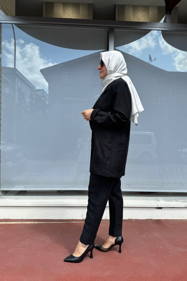 QOOQ Minerva Pantolon Siyah 24SS 325