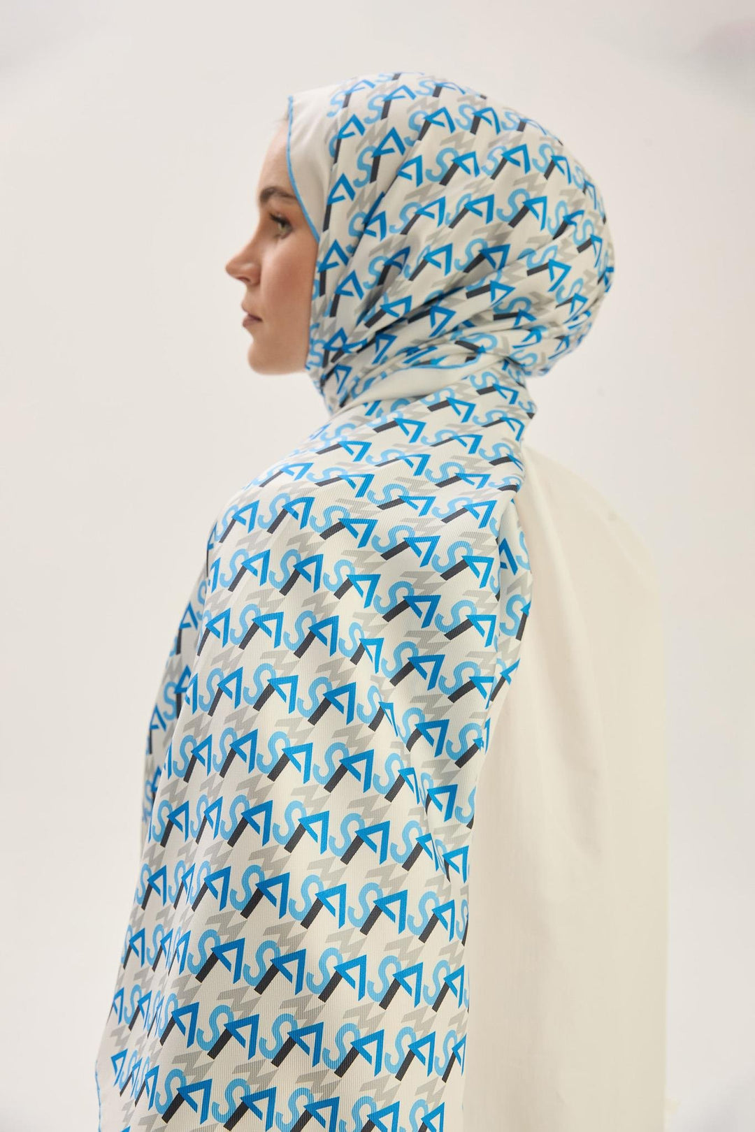 Maisa REMZ MULBERRY İPEK ŞAL 70*190 CM - MAVİ