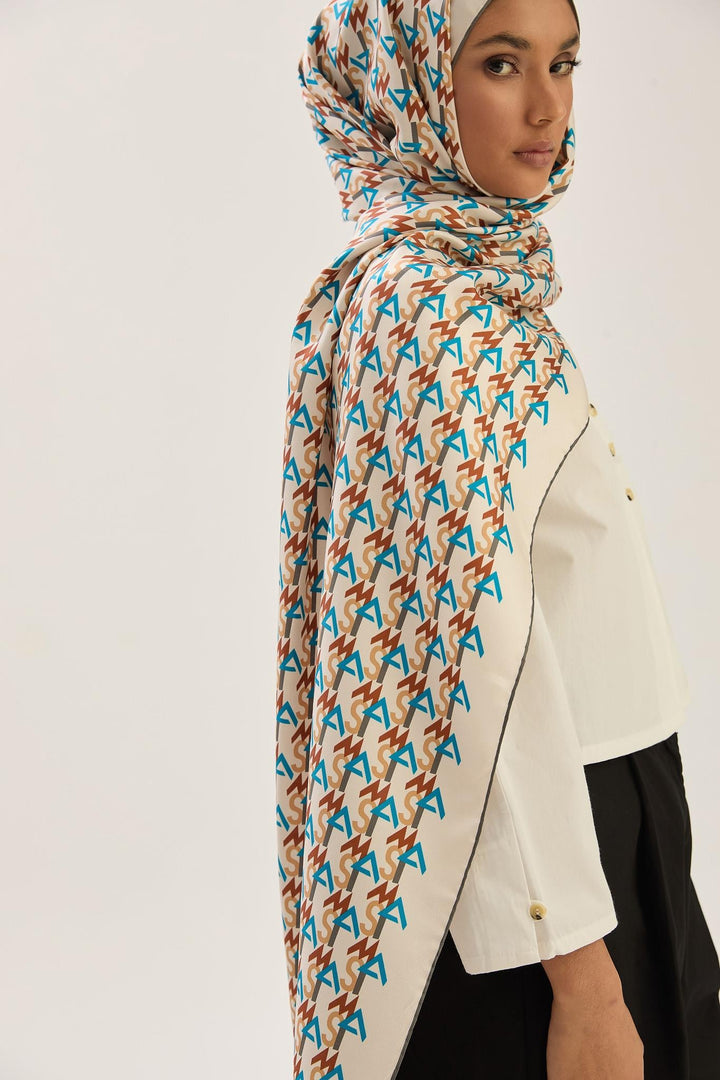 Maisa REMZ MULBERRY İPEK ŞAL 70*190 CM - KAHVERENGİ