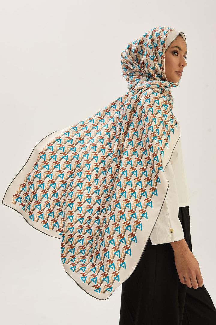 Maisa REMZ MULBERRY İPEK ŞAL 70*190 CM - KAHVERENGİ