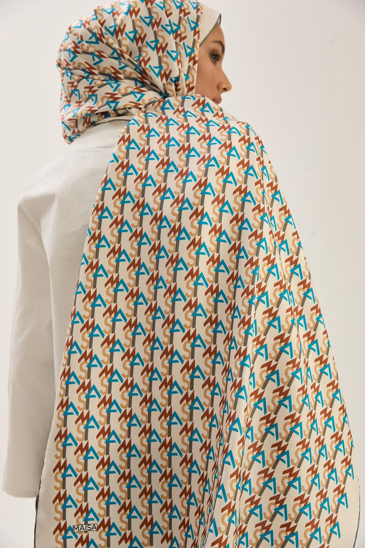 Maisa REMZ MULBERRY İPEK ŞAL 70*190 CM - KAHVERENGİ
