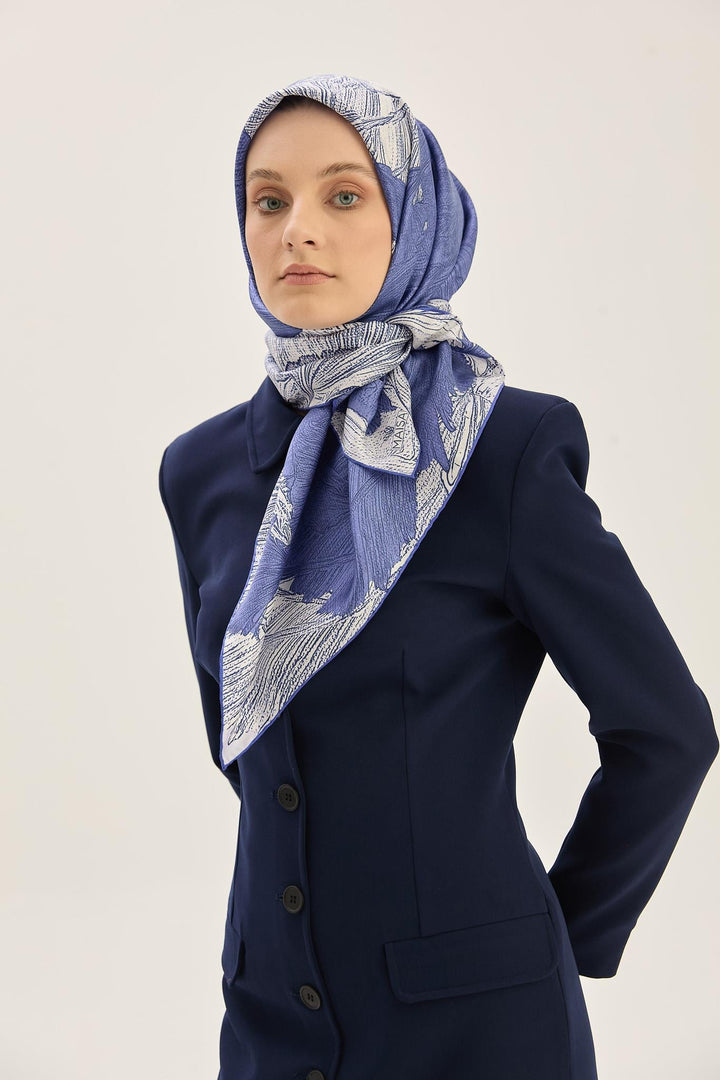 Maisa Reşha Mulberry İpek Eşarp - Mor