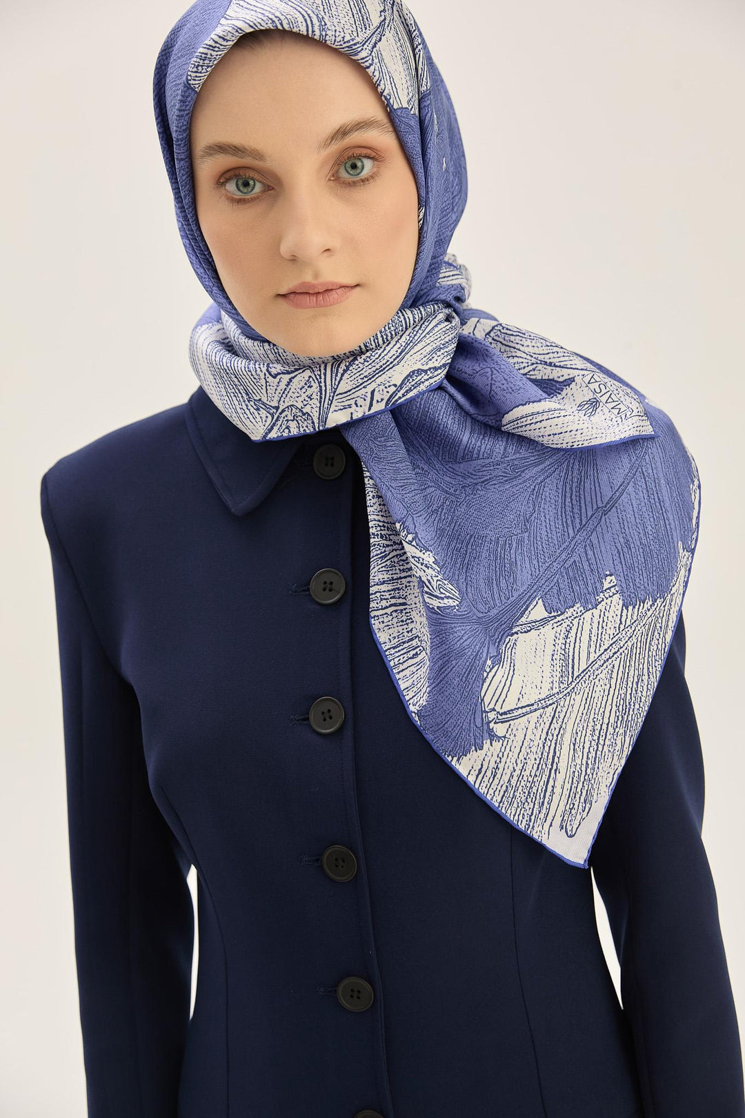 Maisa Reşha Mulberry İpek Eşarp - Mor