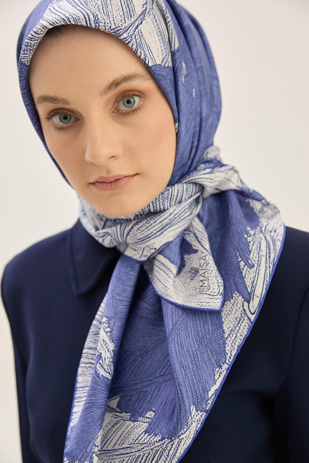 Maisa Reşha Mulberry İpek Eşarp - Mor