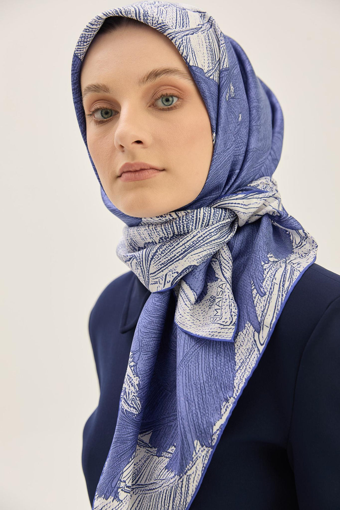 Maisa Reşha Mulberry İpek Eşarp - Mor