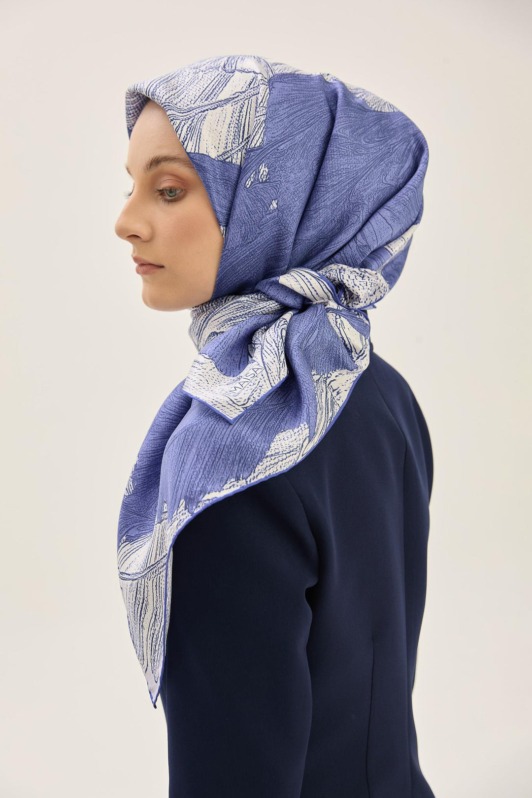 Maisa Reşha Mulberry İpek Eşarp - Mor