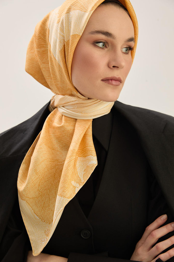 Maisa Reşha Mulberry İpek Eşarp - Sarı