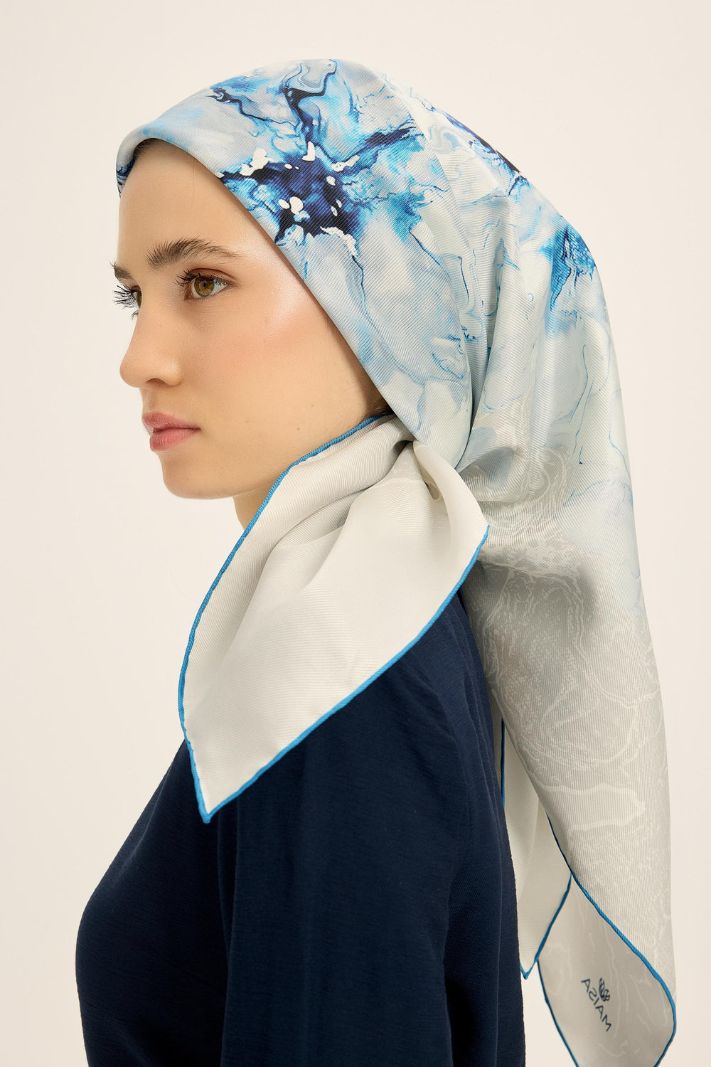 Maisa Rüya Mulberry İpek Eşarp - Açık Mavi