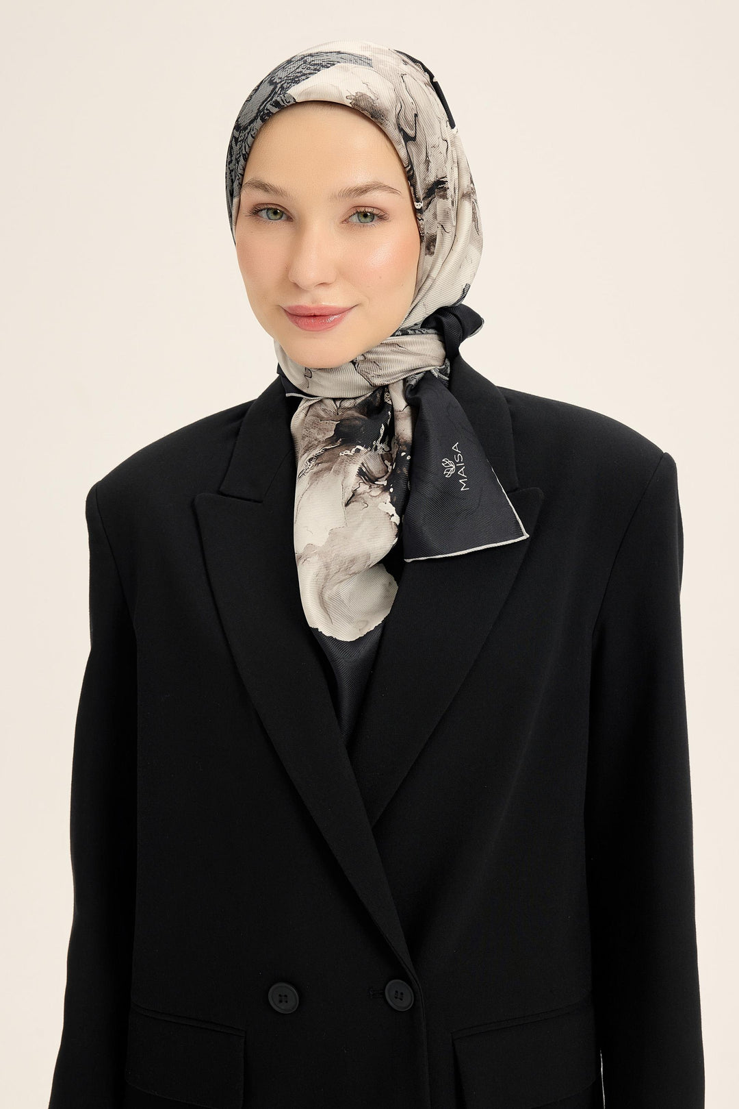 Maisa Rüya Mulberry İpek Eşarp - Antrasit