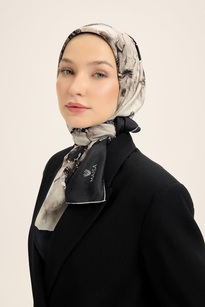 Maisa Rüya Mulberry İpek Eşarp - Antrasit