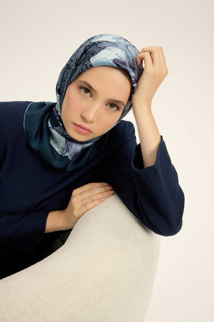 Maisa Rüya Mulberry İpek Eşarp - Mavi