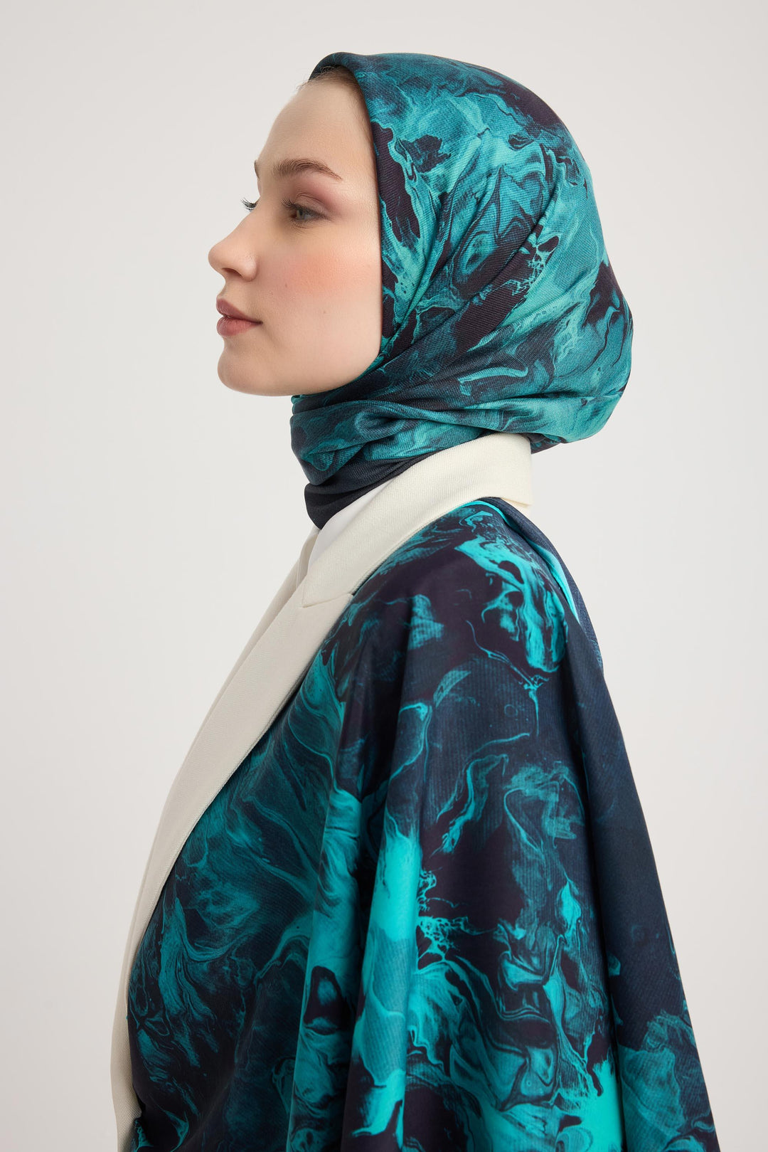 Maisa SABA FLOŞ VİSKON ŞAL 70*190 CM - LACİVERT