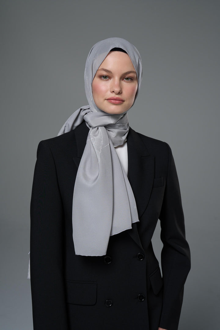 Maisa Saye Krep İpek Şal - Taş