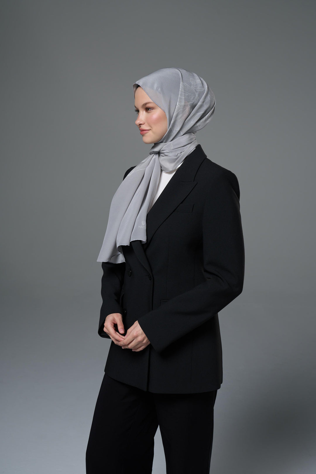 Maisa Saye Krep İpek Şal - Taş
