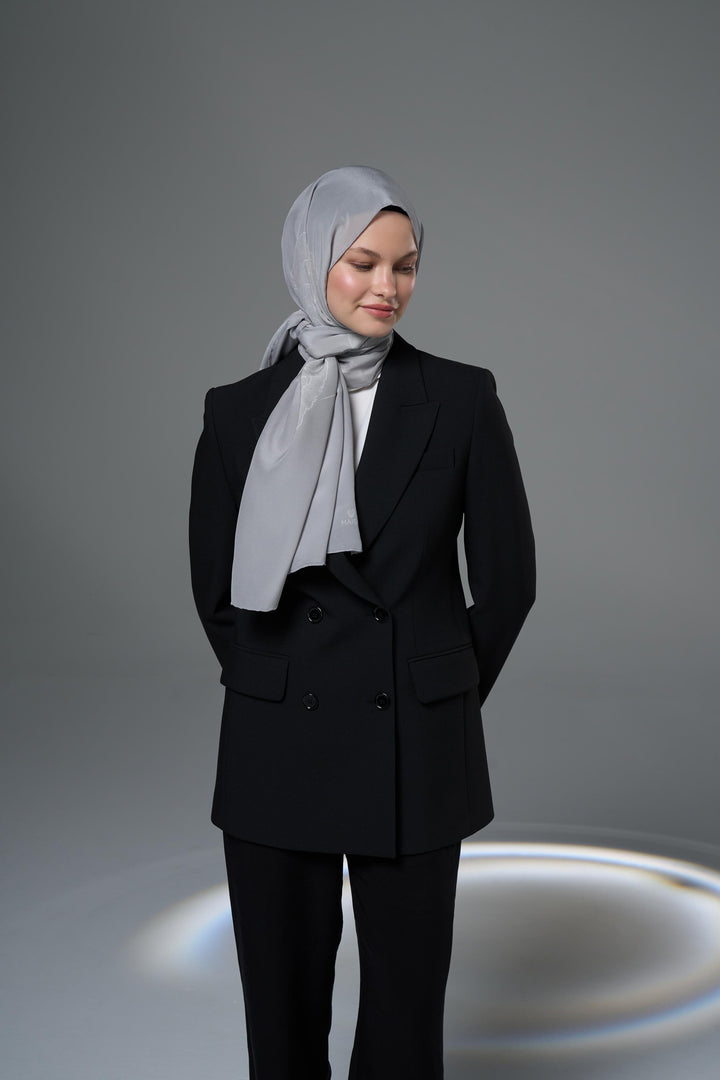 Maisa Saye Krep İpek Şal - Taş