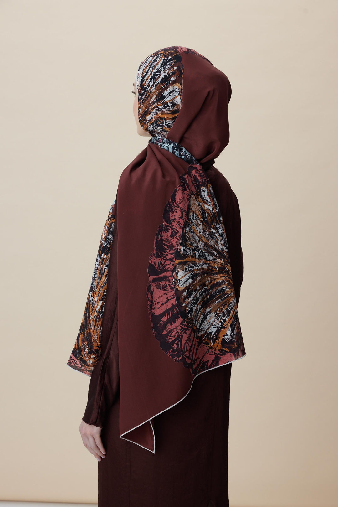 Maisa SAYRA KREP İPEK ŞAL 70*190 CM - KIRMIZI