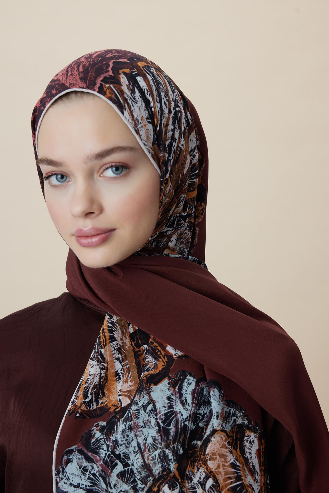 Maisa SAYRA KREP İPEK ŞAL 70*190 CM - KIRMIZI
