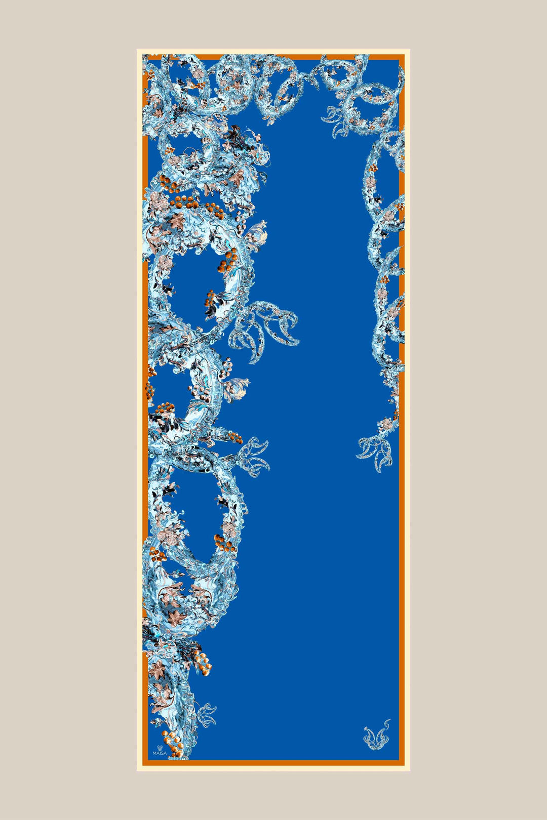 ŞEBNEM FLOŞ VİSKON ŞAL 70*190 CM - MAVİ - Görsel 6