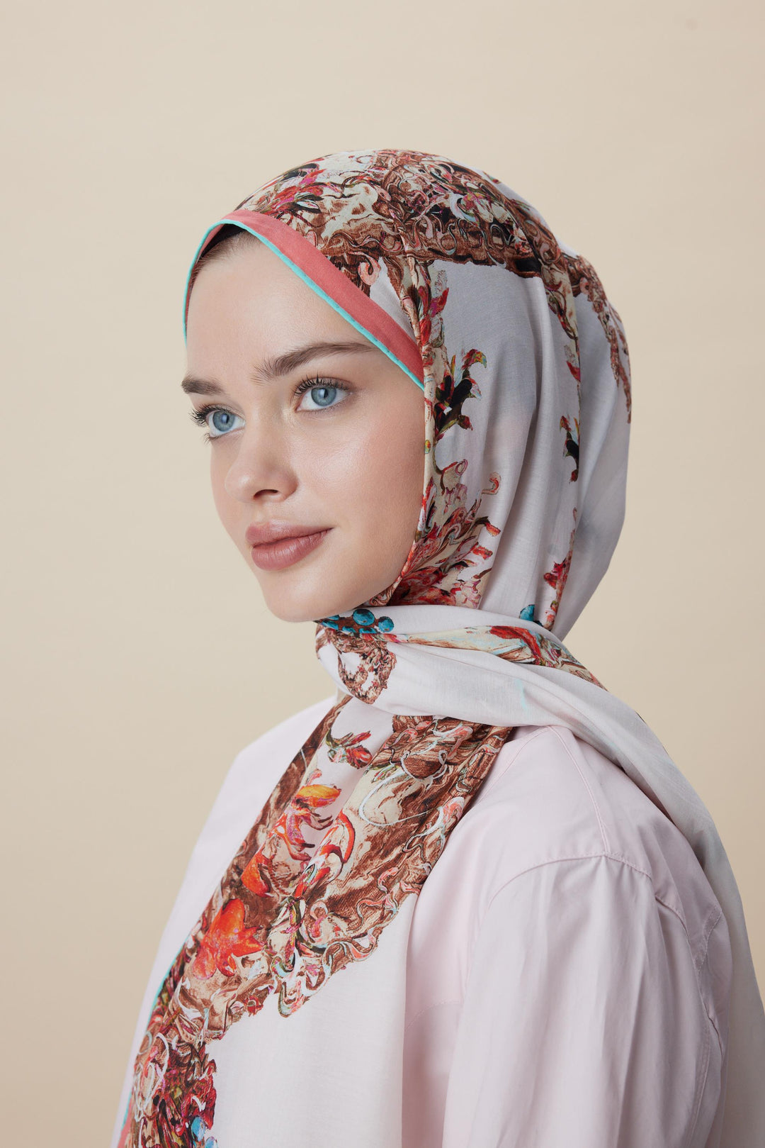 ŞEBNEM FLOŞ VİSKON ŞAL 70*190 CM - PUDRA PEMBE - Görsel 5