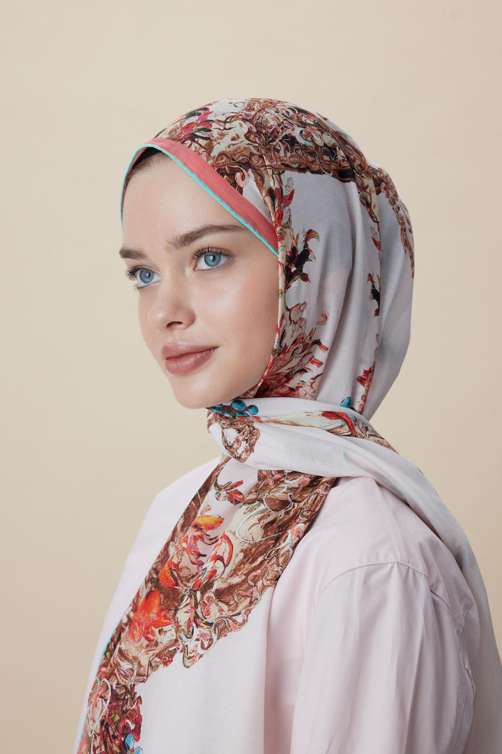 ŞEBNEM FLOŞ VİSKON ŞAL 70*190 CM - PUDRA PEMBE - Görsel 5