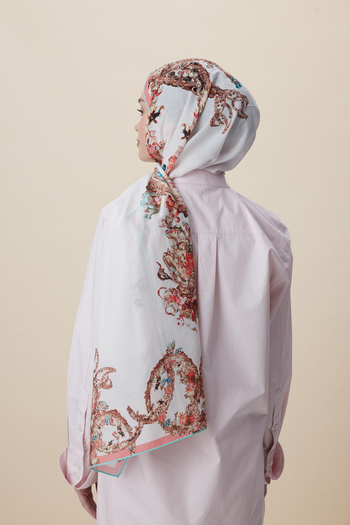 ŞEBNEM FLOŞ VİSKON ŞAL 70*190 CM - PUDRA PEMBE - Görsel 9