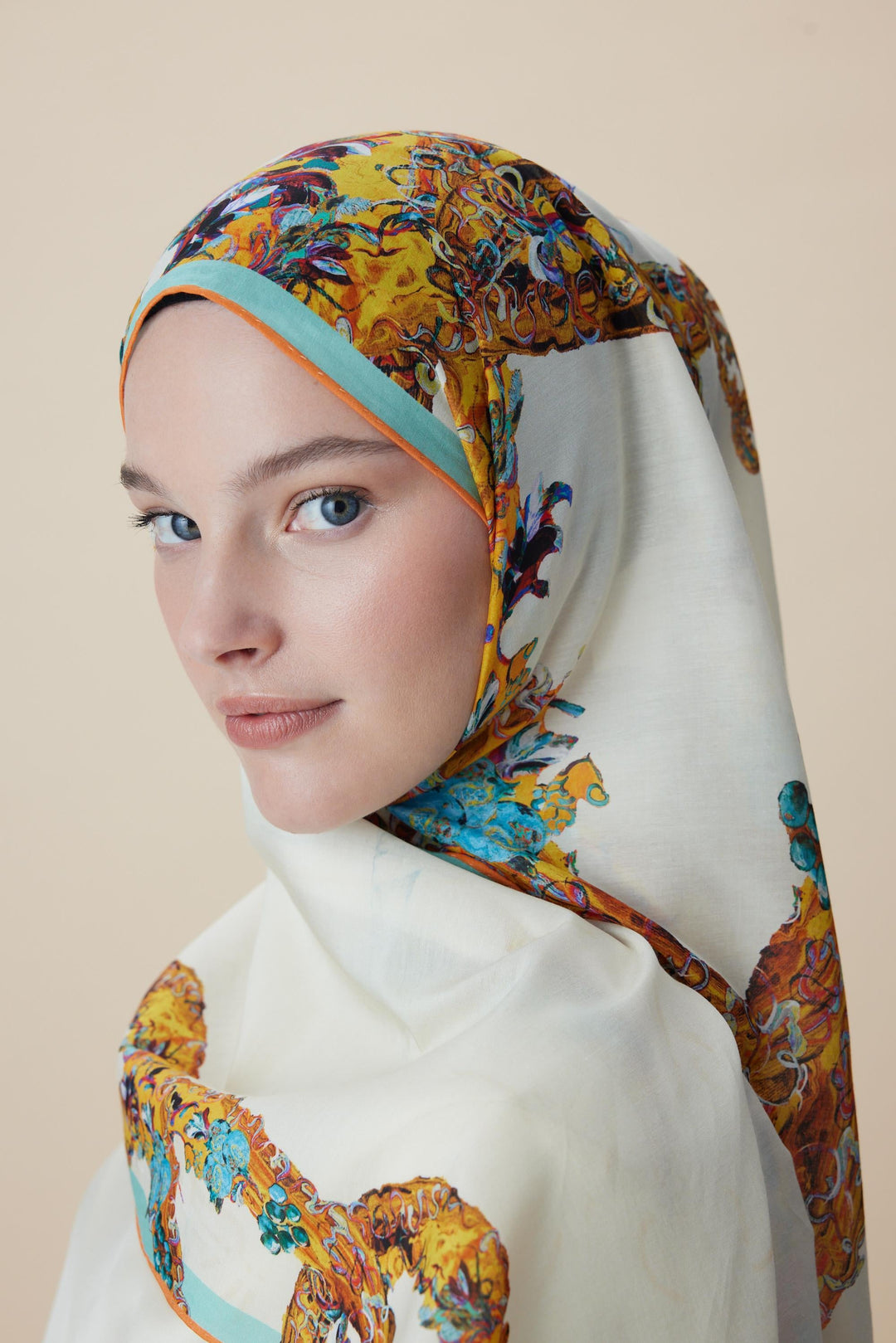 ŞEBNEM FLOŞ VİSKON ŞAL 70*190 CM - SARI - Görsel 5