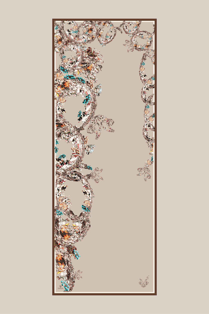 ŞEBNEM FLOŞ VİSKON ŞAL 70*190 CM - VİZON - Görsel 1