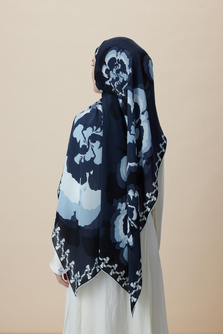 Maisa SEDA KREP İPEK ŞAL 70*190 CM - INDIGO