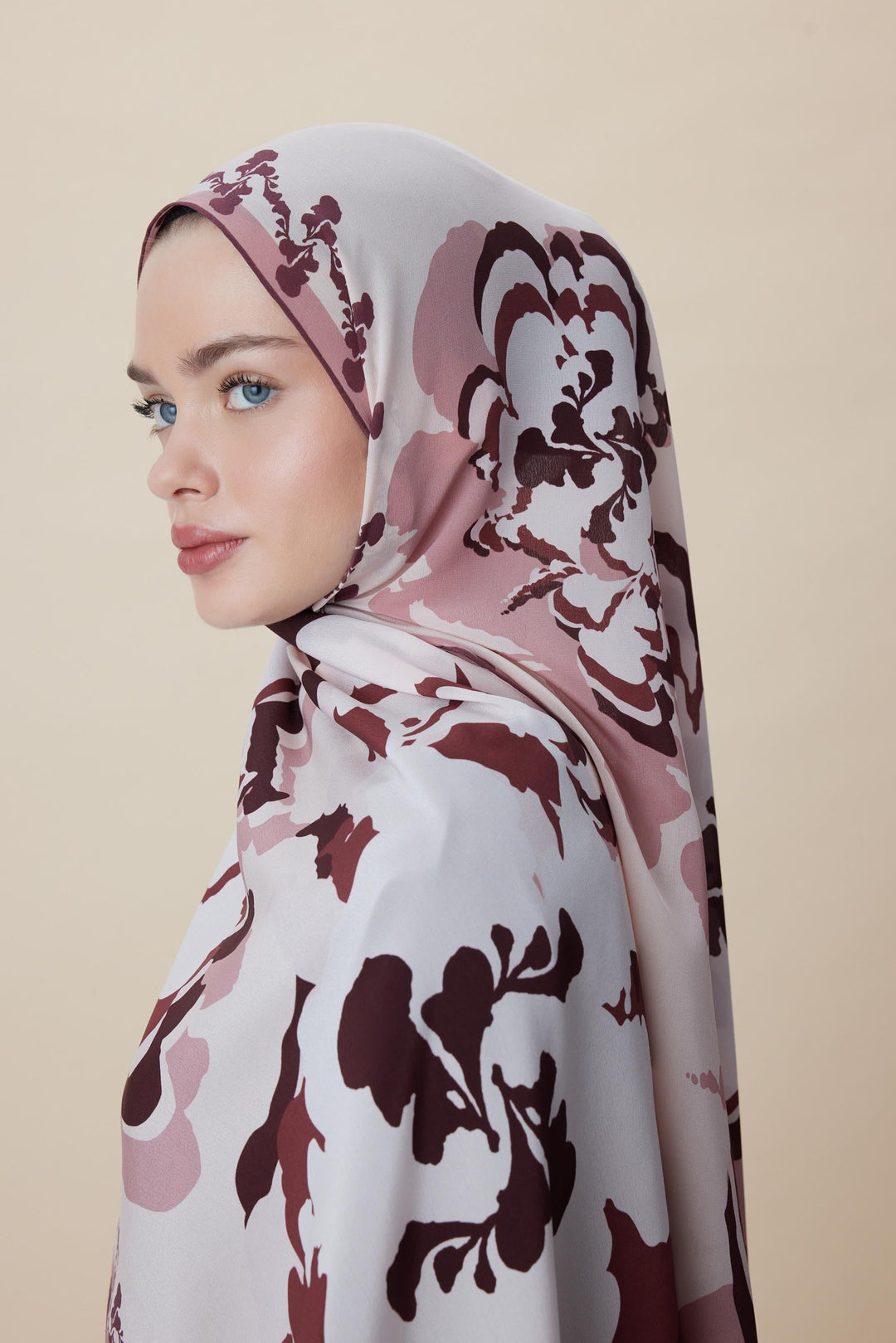Maisa SEDA KREP İPEK ŞAL 70*190 CM - PUDRA PEMBE