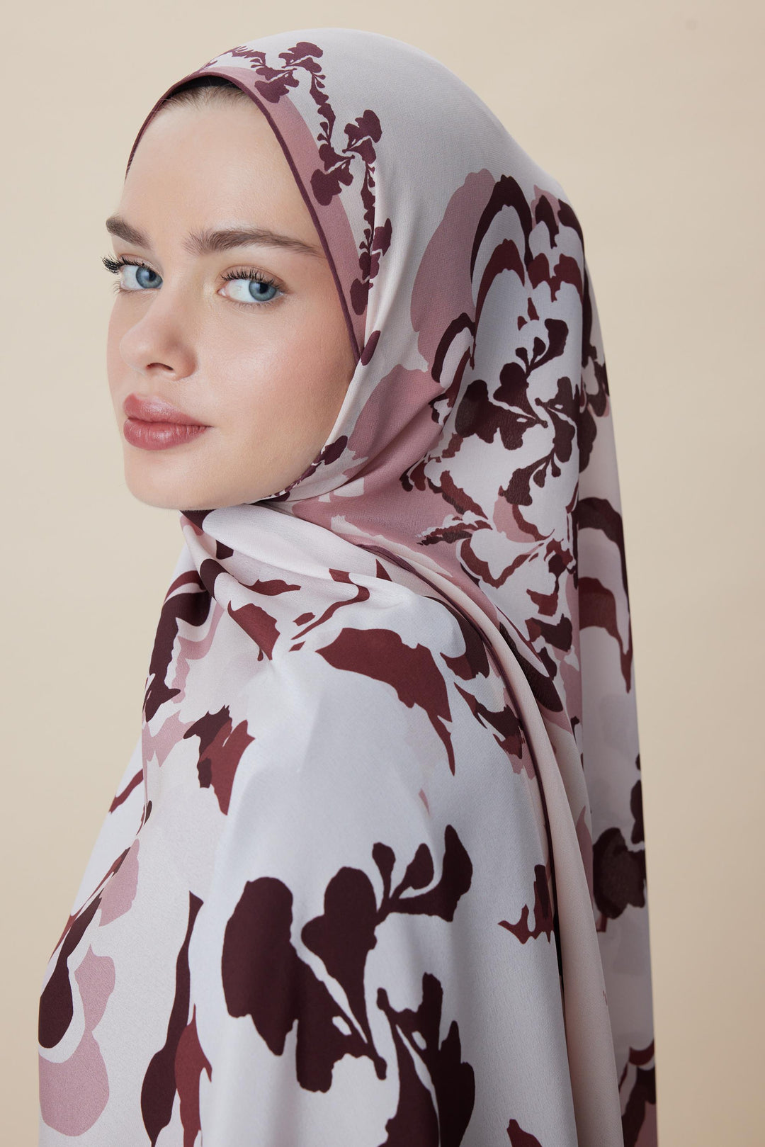 Maisa SEDA KREP İPEK ŞAL 70*190 CM - PUDRA PEMBE