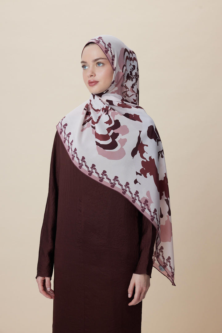 Maisa SEDA KREP İPEK ŞAL 70*190 CM - PUDRA PEMBE