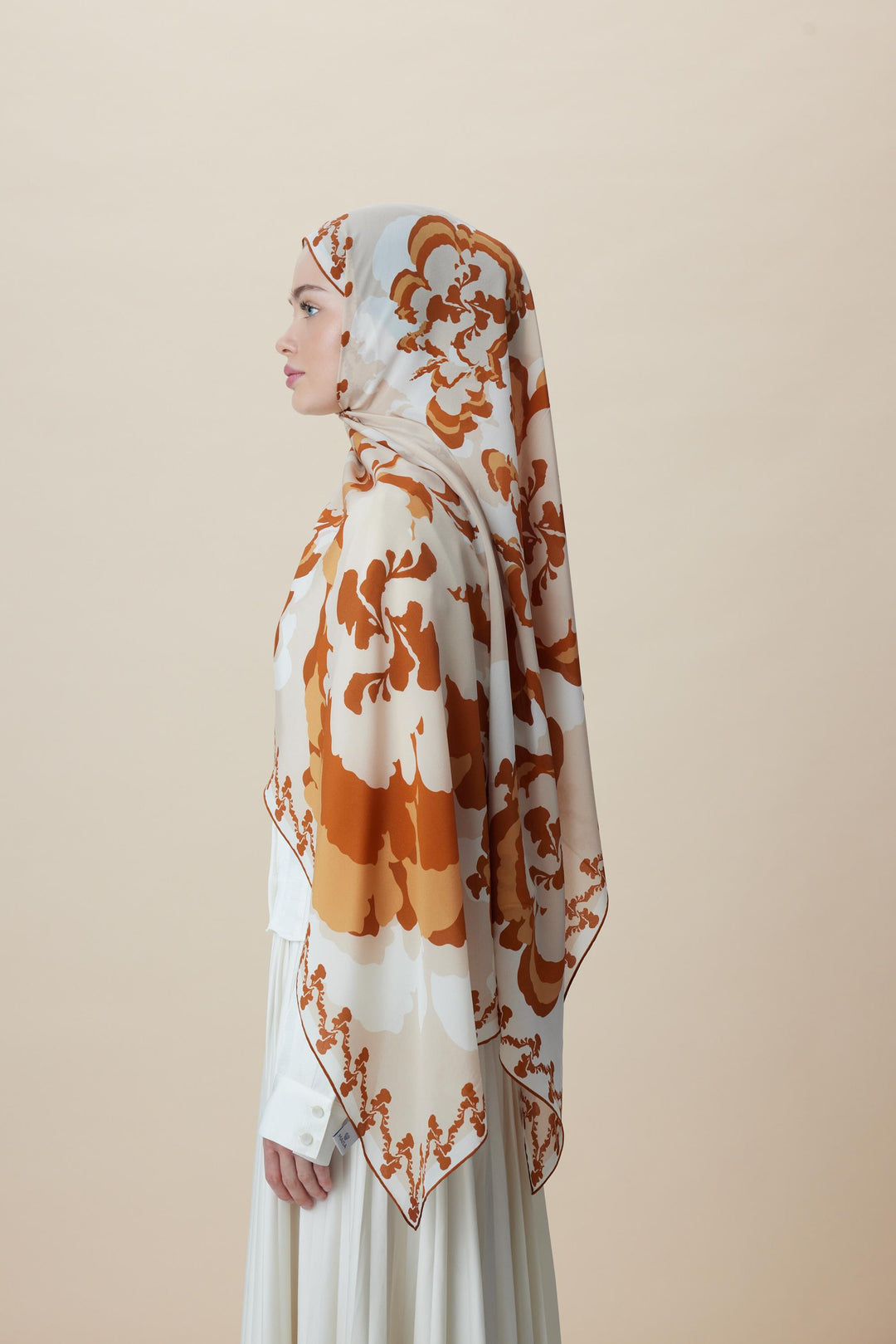 Maisa SEDA KREP İPEK ŞAL 70*190 CM - TURUNCU