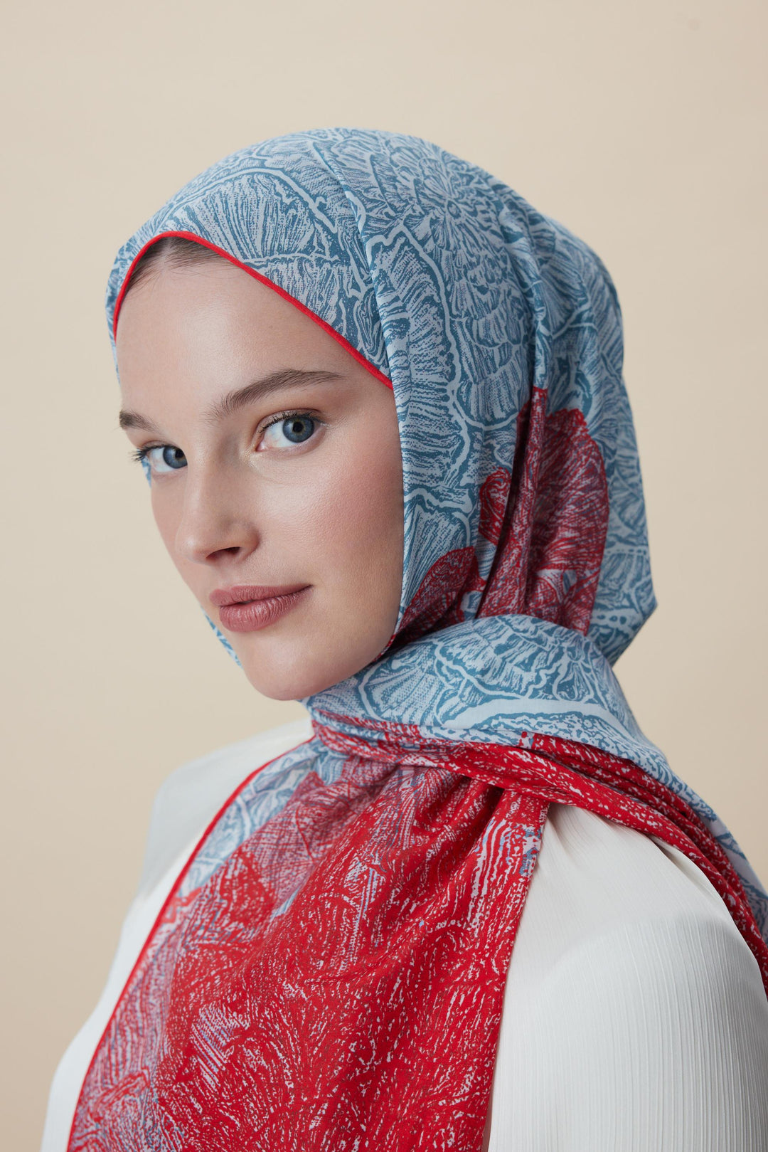 SEDEF FLOŞ VİSKON ŞAL 70*190 CM - MERCAN - Görsel 3