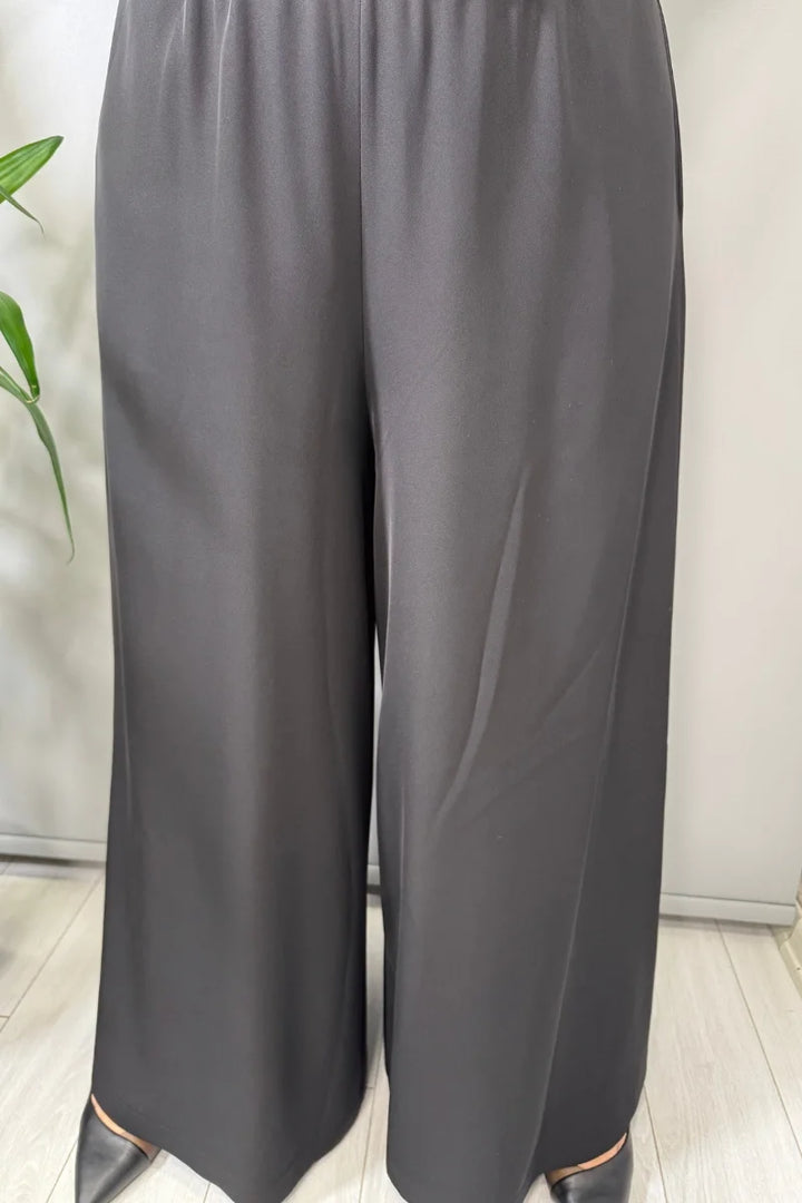 Sentez Logos Geniş Paça Pantolon 5561 - Siyah - Görsel 2 