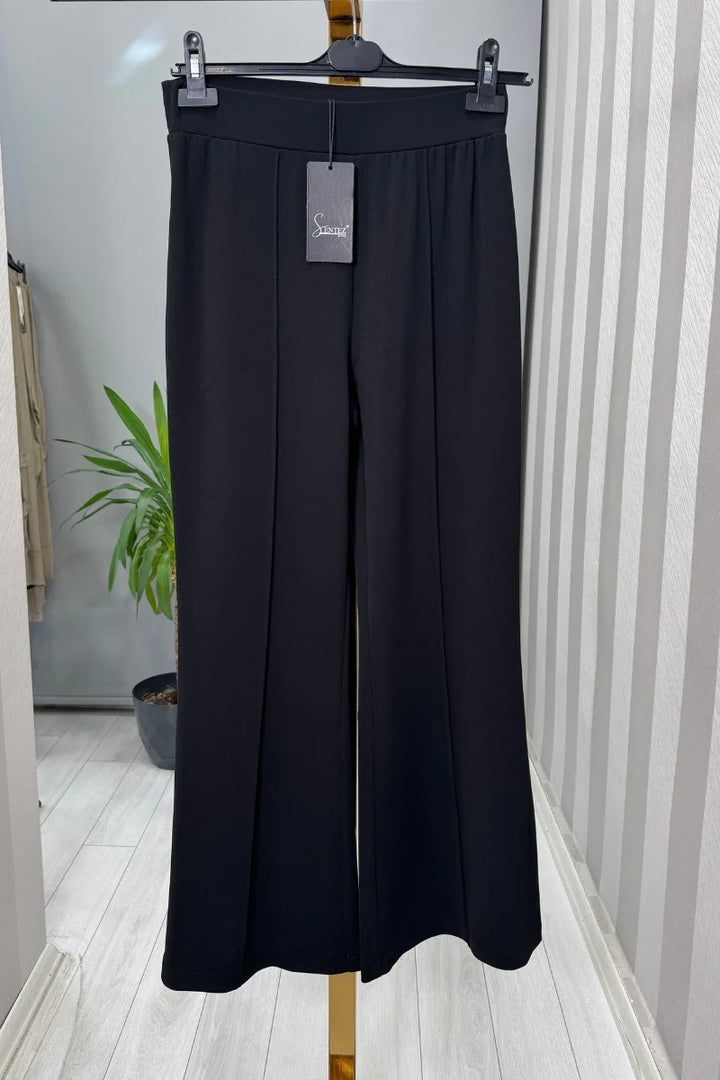 Sentez Madrid İspanyol Paça Pantolon 5586 - Siyah - Görsel 1 