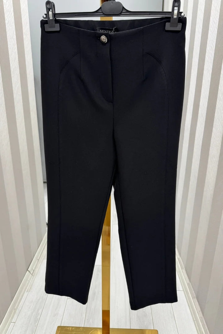 Sentez Milano Boru Boru Paça Pantolon 5603 - Siyah - Görsel 1 
