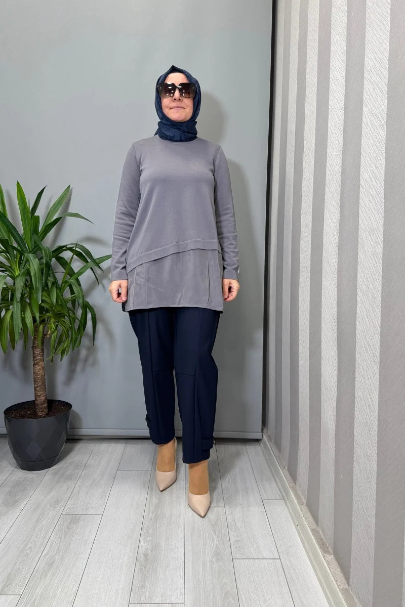 Sentez Nirvana Paçası Apoletli 5609 - Lacivert - Görsel 2 #renk_lacivert