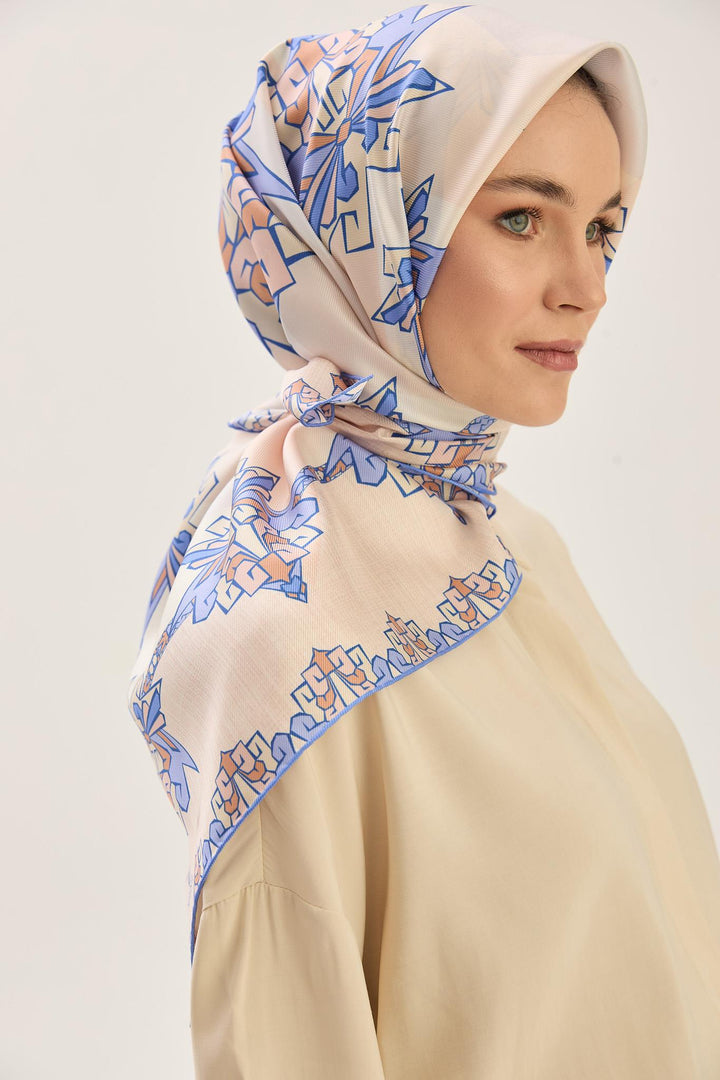 Maisa Şimal Mulberry İpek Eşarp - Mor