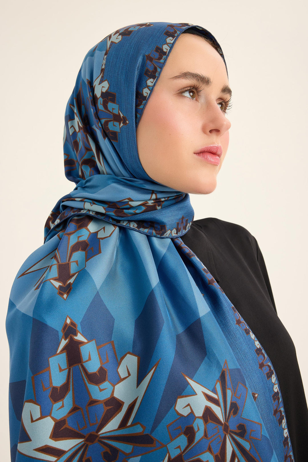 Maisa Şimal Mulberry İpek Şal - Lacivert