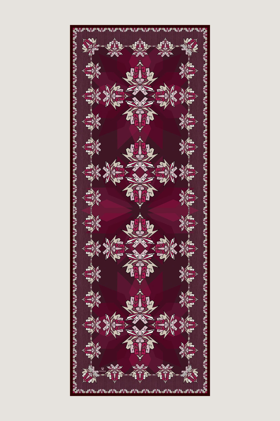 Maisa Şimal Mulberry İpek Şal - Mürdüm