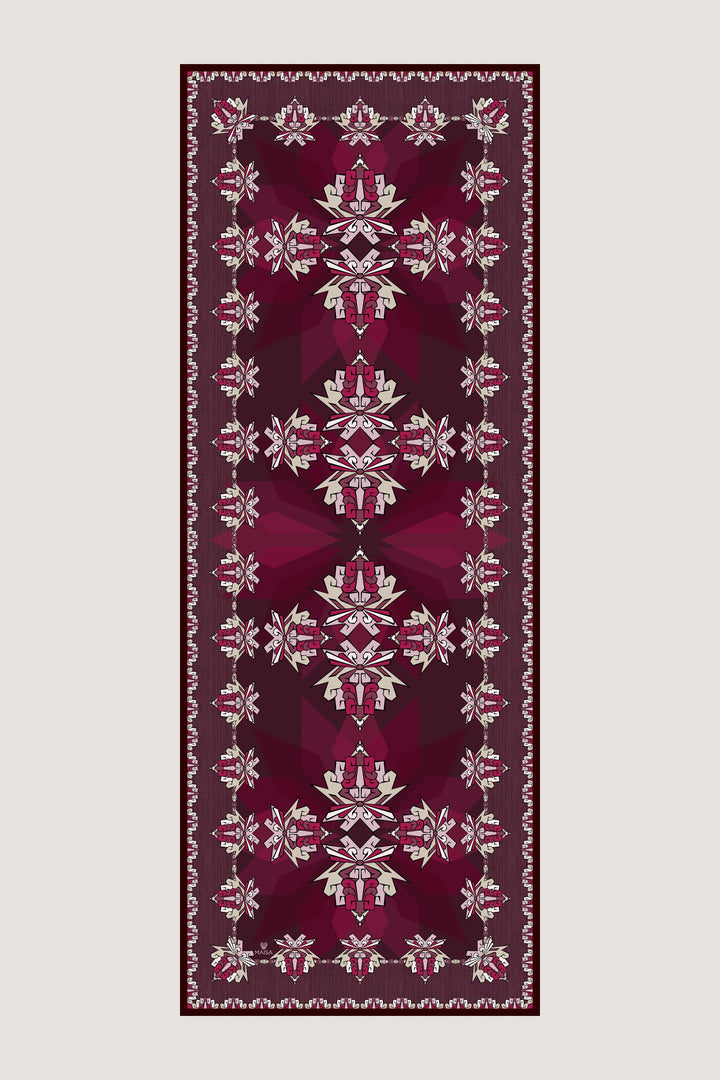 Maisa Şimal Mulberry İpek Şal - Mürdüm