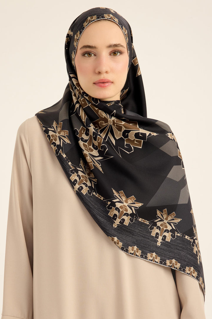 Maisa Şimal Mulberry İpek Şal - Siyah