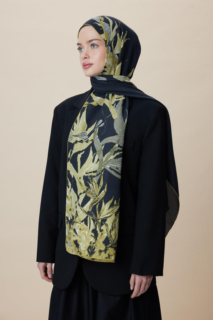 Maisa SİTARE PAMUK İPEK ŞAL 70*190 CM - GOLD