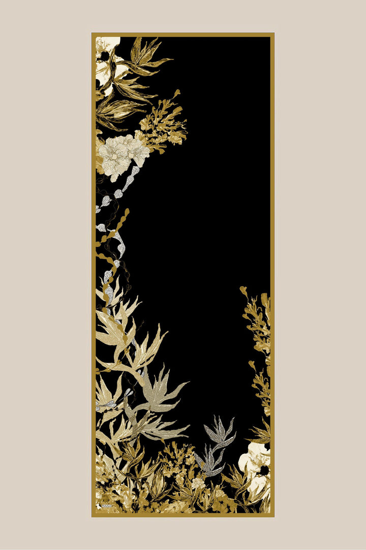 Maisa SİTARE PAMUK İPEK ŞAL 70*190 CM - GOLD