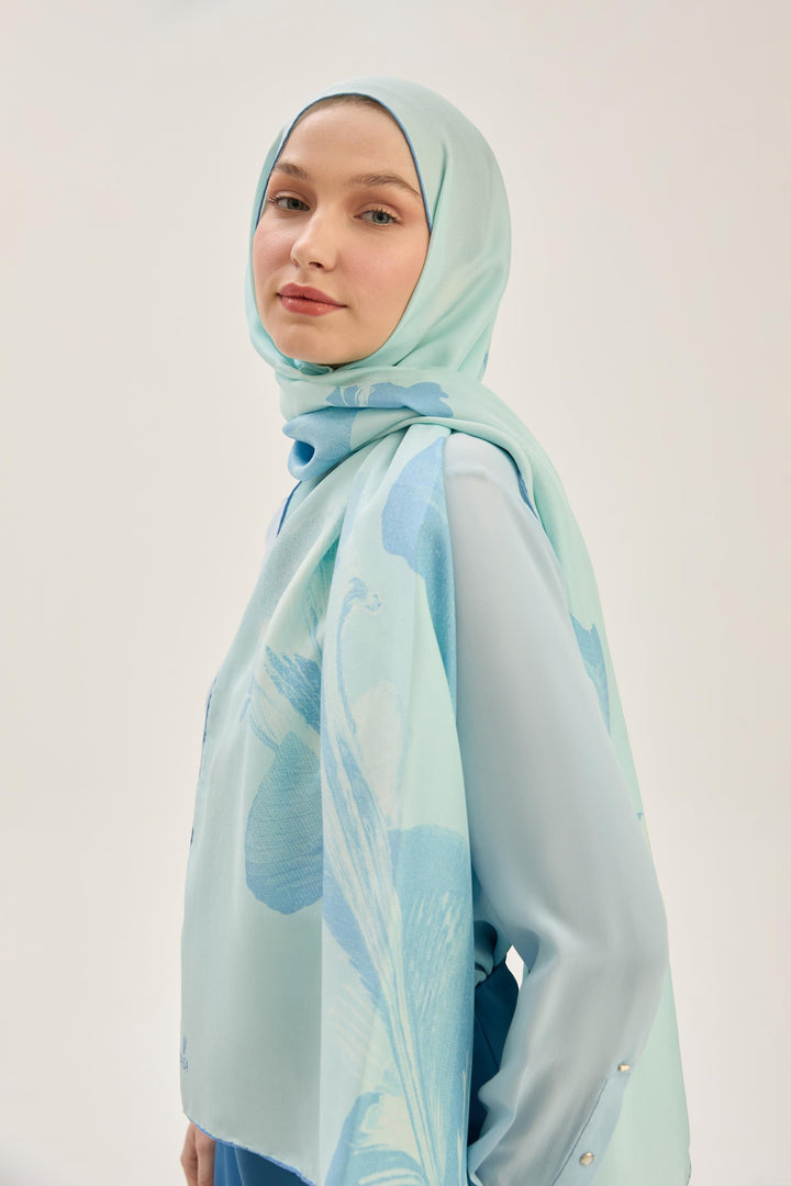 Maisa ŞULE PAMUK İPEK ŞAL 70*190 CM - CAM GÖBEĞİ