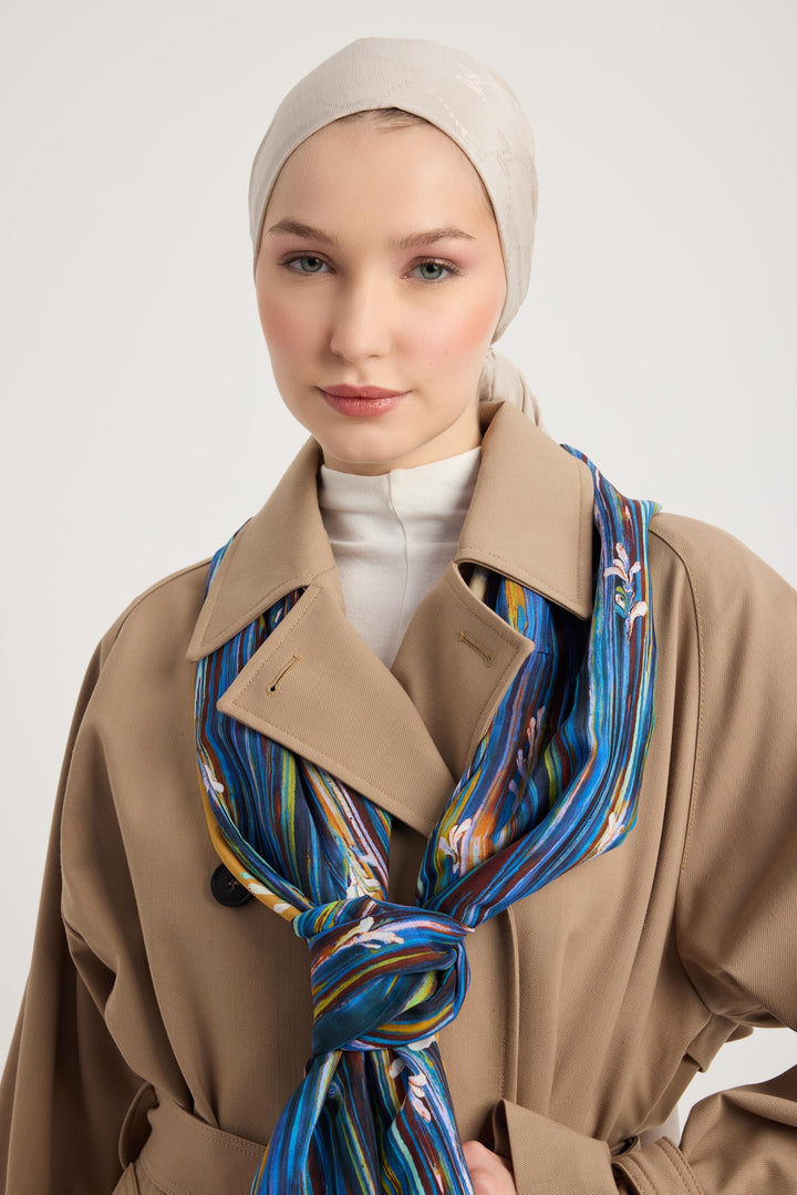 Maisa SUZEN FLOŞ VİSKON ŞAL 70*190 CM - CAMEL